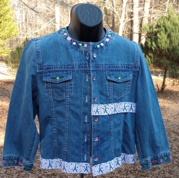 bleu bayou | Jackets & Coats | Denim Long Sleeve Jacket | Poshmark